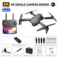 Mini Drone de controle remoto e88 4k hd câmera aérea wifi fpv dobrável quadcopter rc helicóptero brinquedo das crianças presente