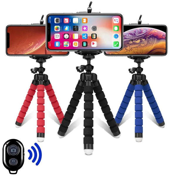 Tripés tripé para telefone móvel câmera titular clipe smartphone monopé tripe suporte polvo mini tripé stativ para telefone